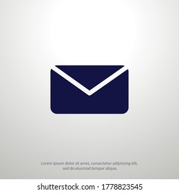 letter icon. Vector illustration EPS 10.