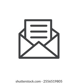 Letter icon Vector logo outline