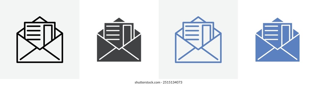 Conjunto de Vectores de ícono de letra para Web UI o App