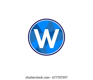 Letter icon W