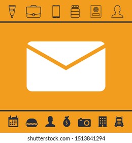 Letter icon for web and mobile