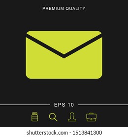 Letter icon for web and mobile