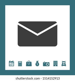 Letter icon for web and mobile