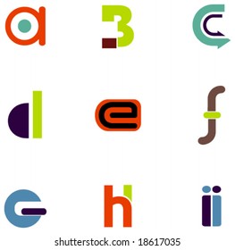 letter icons