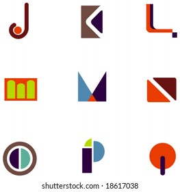 letter icons