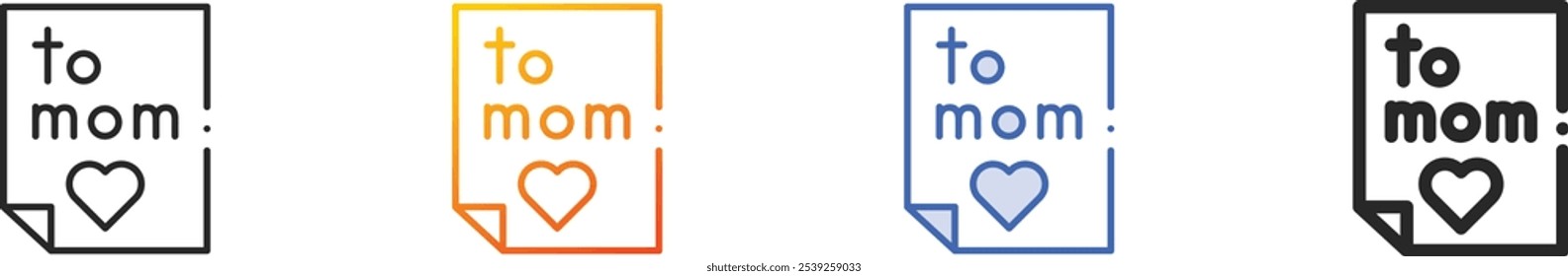 letter icon.Thin Linear, Gradient, Blue Stroke and bold Style Design Isolated On White Background