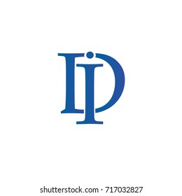 letter ID  element logo design