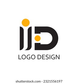 letter id for logo company design template