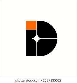 Letter ID logo design with diamond symbol.