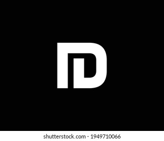 letter id logo design vector template