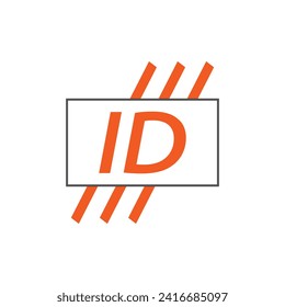 logotipo de id. de letra. Ilustración vectorial del diseño del logotipo de identificación para empresas creativas, empresas, industria