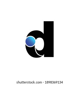 Indicador de identidad de letra simple vector de diseño de logotipo