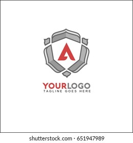 A letter identity design. Luxury Logo template in vector for Restaurant, Royalty, Boutique, Cafe, Hotel, Heraldic, Jewelry, Fashion and other vector illustration