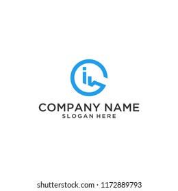 Letter IG logo design