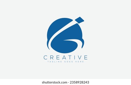 Letter IG logo design template vector illustration.