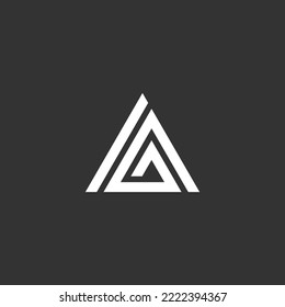 plantilla de ilustración vectorial de diseño de logotipo de ig de letra