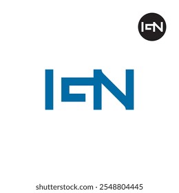 Espacio negativo del logotipo de IGN