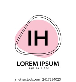 letter IH logo. IH logo design vector illustration for creative company, business, industry