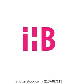 Letter IHG logo with H negative space