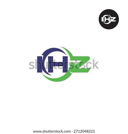 Letter IHZ Logo Initials Acronym