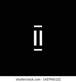 letter II Clean and Minimal Initial Based Logo Design