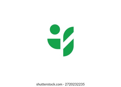 Logotipo de la empresa de Vector abstracto de la letra II.