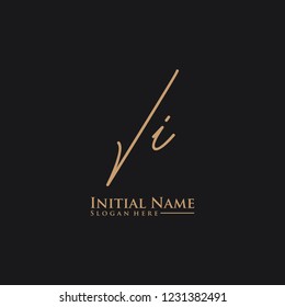 Letter Ii Logo. Initial Letter Design Vector Luxury Colors