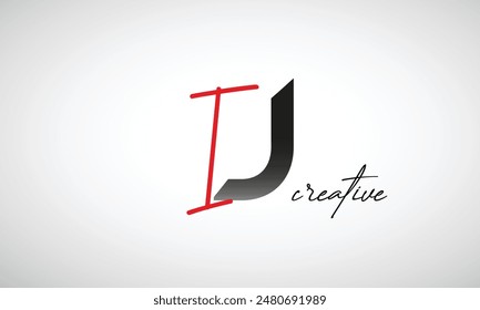 Letter IJ Creative Clean Logo Design