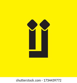 Letter IJ JOINT  logo icon flat and vector design template.
