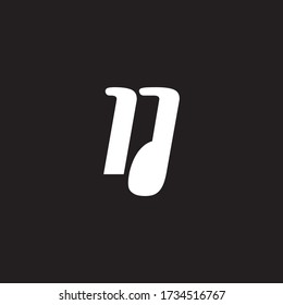 Letter IJ Joint logo icon flat and vector design template.
