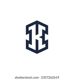 Buchstabe IK oder KI-Logo