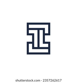 Letter IL or LI logo
