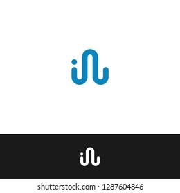 Letter IL Loop icon / logo template