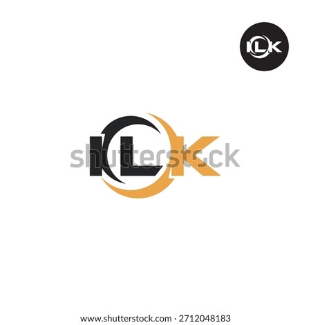 Letter ILK Logo Initials Acronym