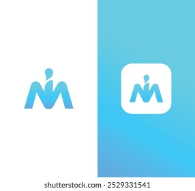 Letter iM Logo Design Vector