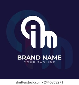 
Letter im logo, vector design template