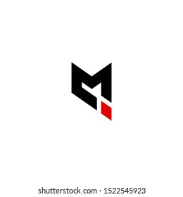 letter IM, M, I, logo vector icon template