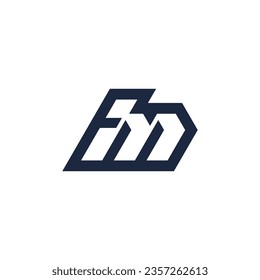 Letter IM or MI logo