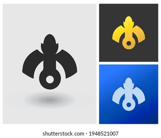 Letter IM MO Logo Creative Design Vector with Abstract Elegant in Gradient Modern Square Shape Apps Concept