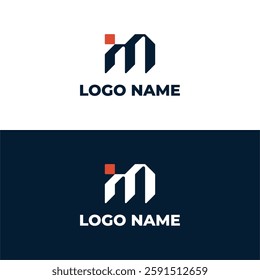 LETTER IM MODERN LOGO DESIGN TEMPLATE