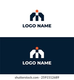 LETTER IM MODERN LOGO DESIGN TEMPLATE