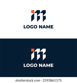 LETTER IM MONOGRAM MODERN LOGO DESIGN TEMPLATE