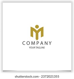letter imy logo premium elegant template vector eps 10