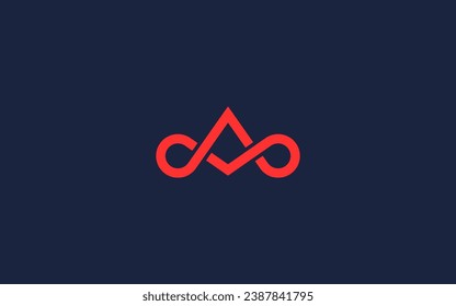 letter a infinity logo icon design Vector design template inspiration
