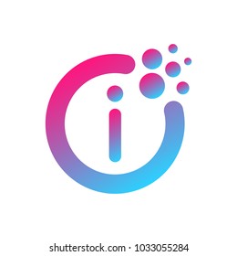 Letter I info logo icon design template elements. EPS 10
