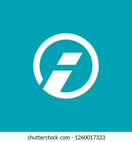 Letter I info logo icon design template elements
