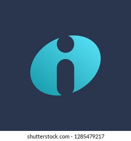 Letter I info logo icon design template elements