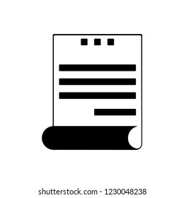 
letter with information icon