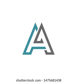 Letter / Initial AA logo design