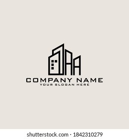 Letter Initial AA logo icon design template.